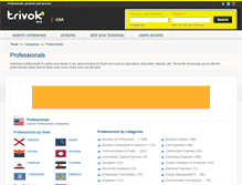 Tablet Screenshot of professionals.trivok.com