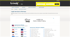 Desktop Screenshot of law.trivok.com